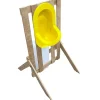 Urinoir|Ti'Pi Urinoir d'extérieur en palette - Epuré - Jaune - Design bohème - Réservoir 25 litres