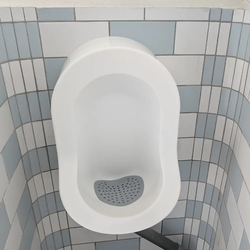 Urinoir|Ti'Pi Urinoir sans eau mural blanc + kit valve bec de canard + pack entretien
