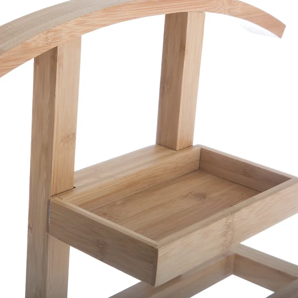 Etagère Salle De Bains|5Five Valet avec vide poche H.113 cm bambou