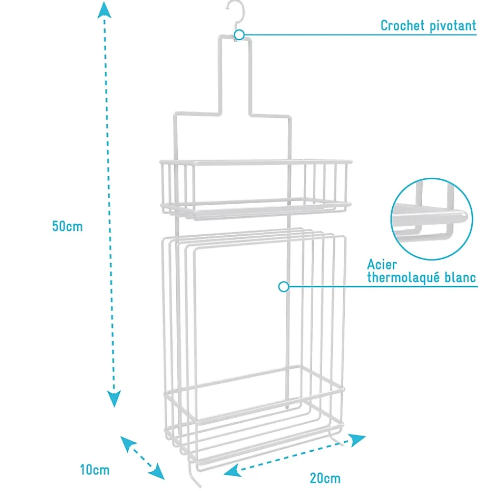 Galedo Valet Blanc suspendu 50x20x10 - LOU