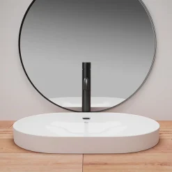 Rea Vasque À Encastrer Arleta White Oval