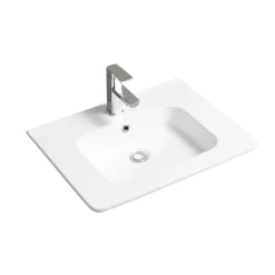 Otitec Vasque à encastrer rectangulaire - 60 x 46 cm - Blanc brillant - ORIS