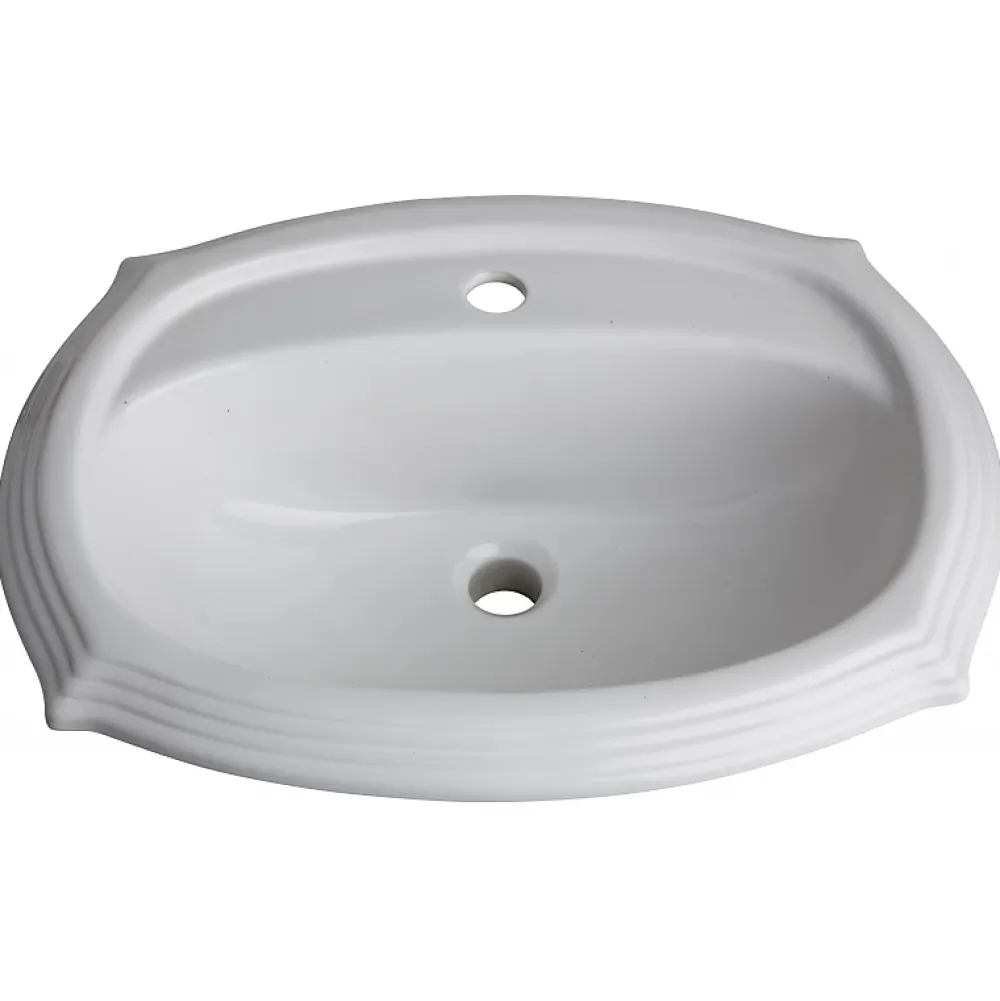Planète Bain Vasque à encastrer rétro blanche - Belle époque