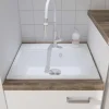 Plan Vasque Lave-Mains|Cuisibane Vasque à encastrer SINK en résine 58x52 cm