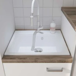Plan Vasque Lave-Mains|Cuisibane Vasque à encastrer SINK en résine 58x52 cm