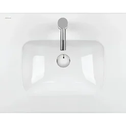 Vasque À Encastrer|Sanindusa Vasque à encastrer sur plan de toilette ou à poser sur meuble 81x46 hauteur 15cm (mitigeur et vidage non inclus)