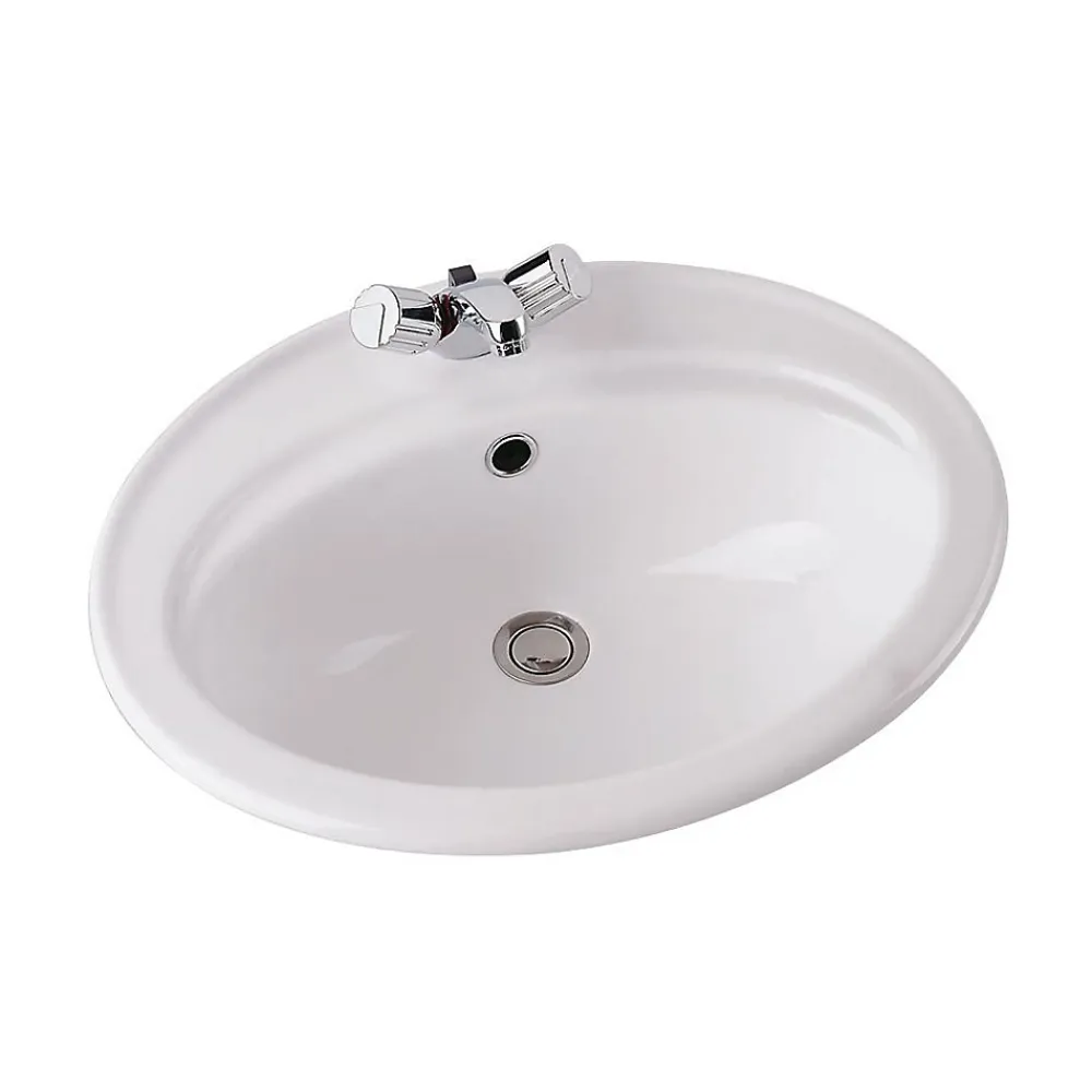 Vasque À Encastrer|Porcher Vasque à encastrer ULYSSE - ULYSSE VASQUE 55X45 BLANC