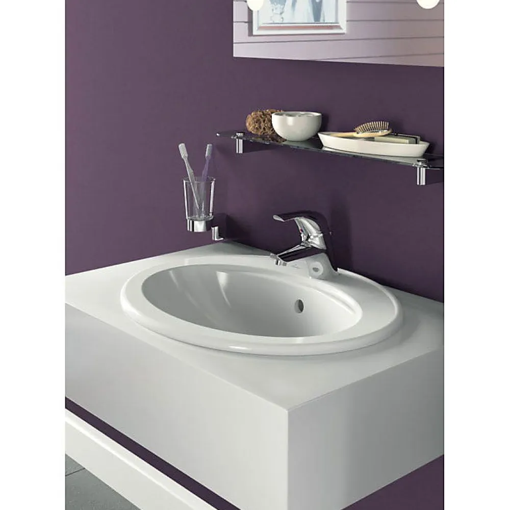 Vasque À Encastrer|Porcher Vasque à encastrer ULYSSE - ULYSSE VASQUE 55X45 BLANC
