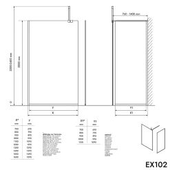Bernstein Vasque / Lavabo mural rectangulaire Fonte minérale 33x18x20,5cm Blanc mat, rangement intégré - PB2046