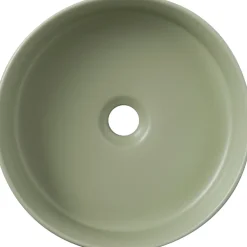 Planète Bain Vasque à poser Andria 37cm - Vert mat - Rebords fins