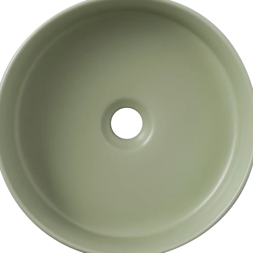 Planète Bain Vasque à poser Andria 37cm - Vert mat - Rebords fins