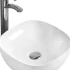 Lavabo|Silla Global Vasque à poser carré 37,5x37,5x12 cm, Blanc