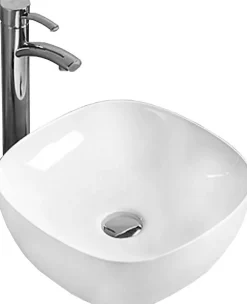 Lavabo|Silla Global Vasque à poser carré 37,5x37,5x12 cm, Blanc