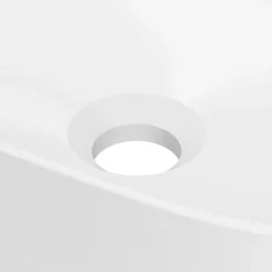 Vasque À Poser|GoodHome Vasque à poser en céramique l.48 x H.12,5 x P.30 cm, blanc brillant, Levanna