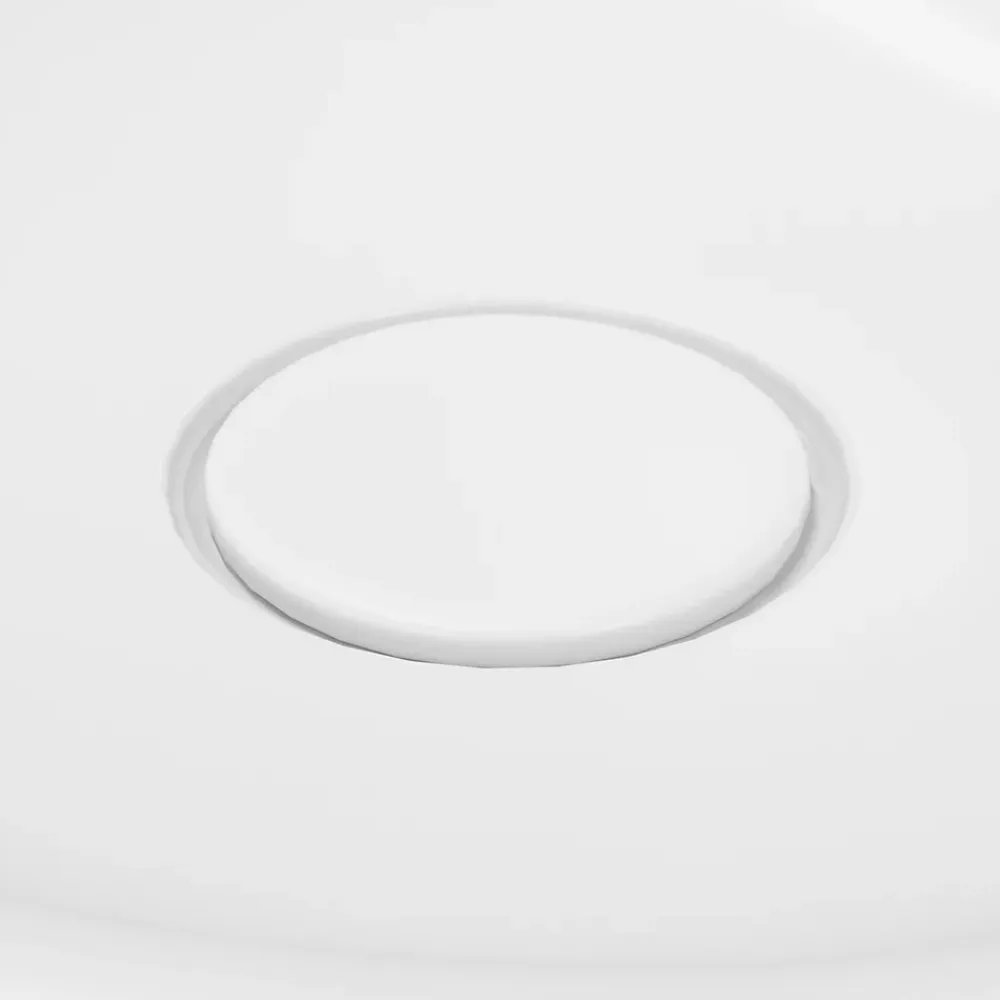 GoodHome Vasque à poser l.40,9 x P.39,6 x H.9,1 cm en céramique, blanc, Kentia