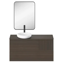 GoodHome Vasque à poser l.40,9 x P.39,6 x H.9,1 cm en céramique, blanc, Kentia