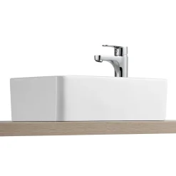 Plan Vasque Lave-Mains|Mob-In Vasque à poser ou à suspendre rectangle en céramique 43x26,5cm