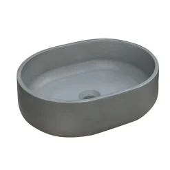 Vasque À Poser|Homesight Vasque à poser ovale béton allégé Kult