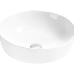Silla Global Vasque à poser ovale, céramique 41,5x41,5x13,5 cm Blanc