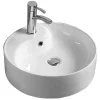 Silla Global Vasque à poser ovale, céramique 46,5x46,5x14,5 cm Blanc