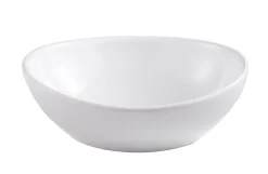 GoodHome Vasque à poser ovale céramique blanche Nessa
