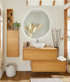 GoodHome Vasque à poser ovale céramique blanche Nessa