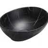 Lavabo|Silla Global Vasque à poser ovale, céramique 40,5x33x14 cm marbre noir