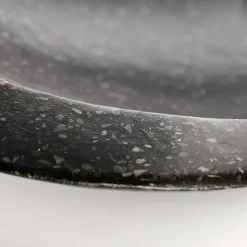 Vasque À Poser|Autres Vasque à poser ovale noire en Terrazzo pour salle de bain moderne