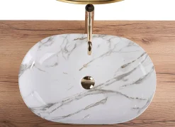 Rea Vasque À Poser Cleo 61 Shiny Aiax White Oval