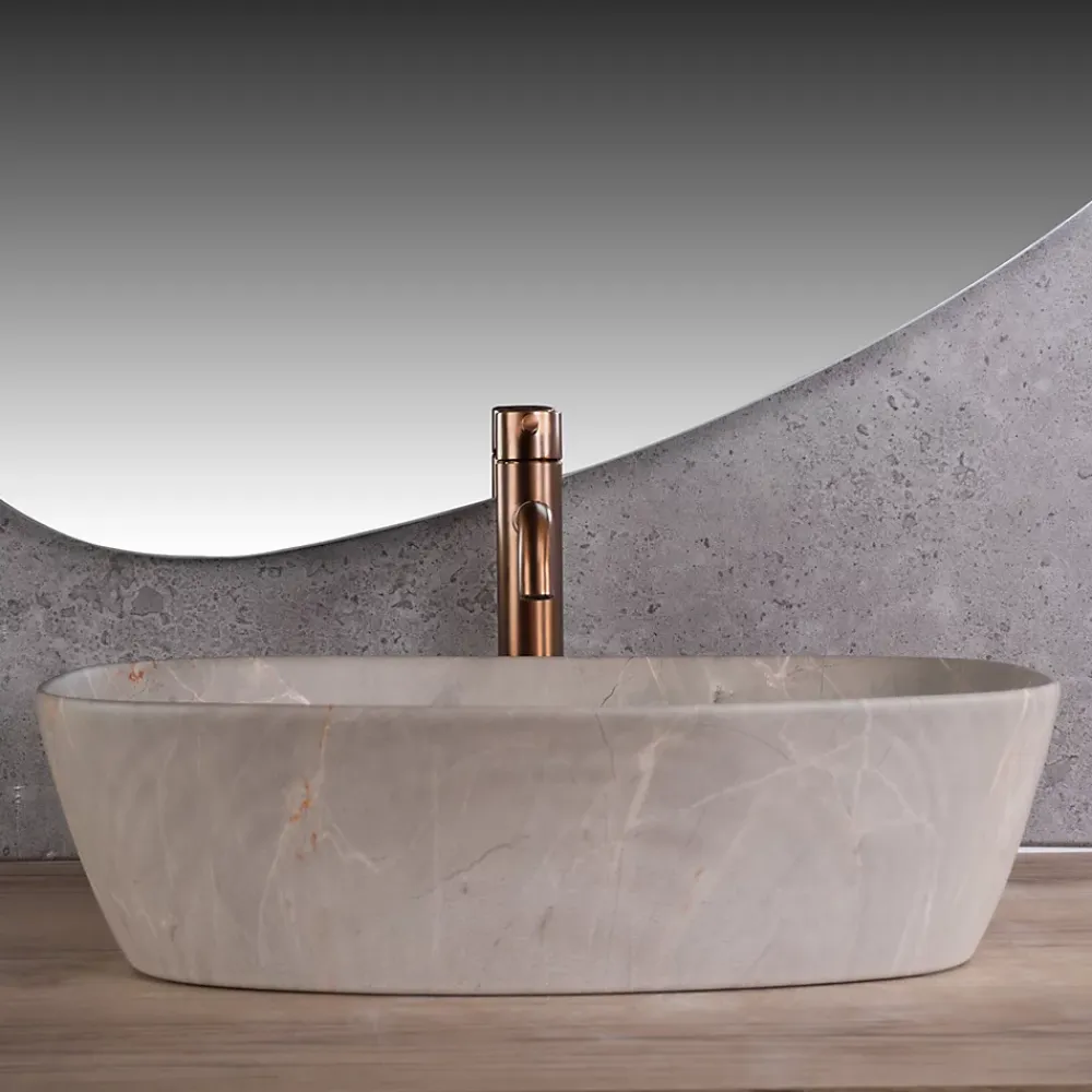 Rea Vasque À Poser Freja Beige Oval