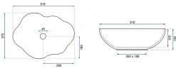 Rea Vasque À Poser Pearl White Gold Oval