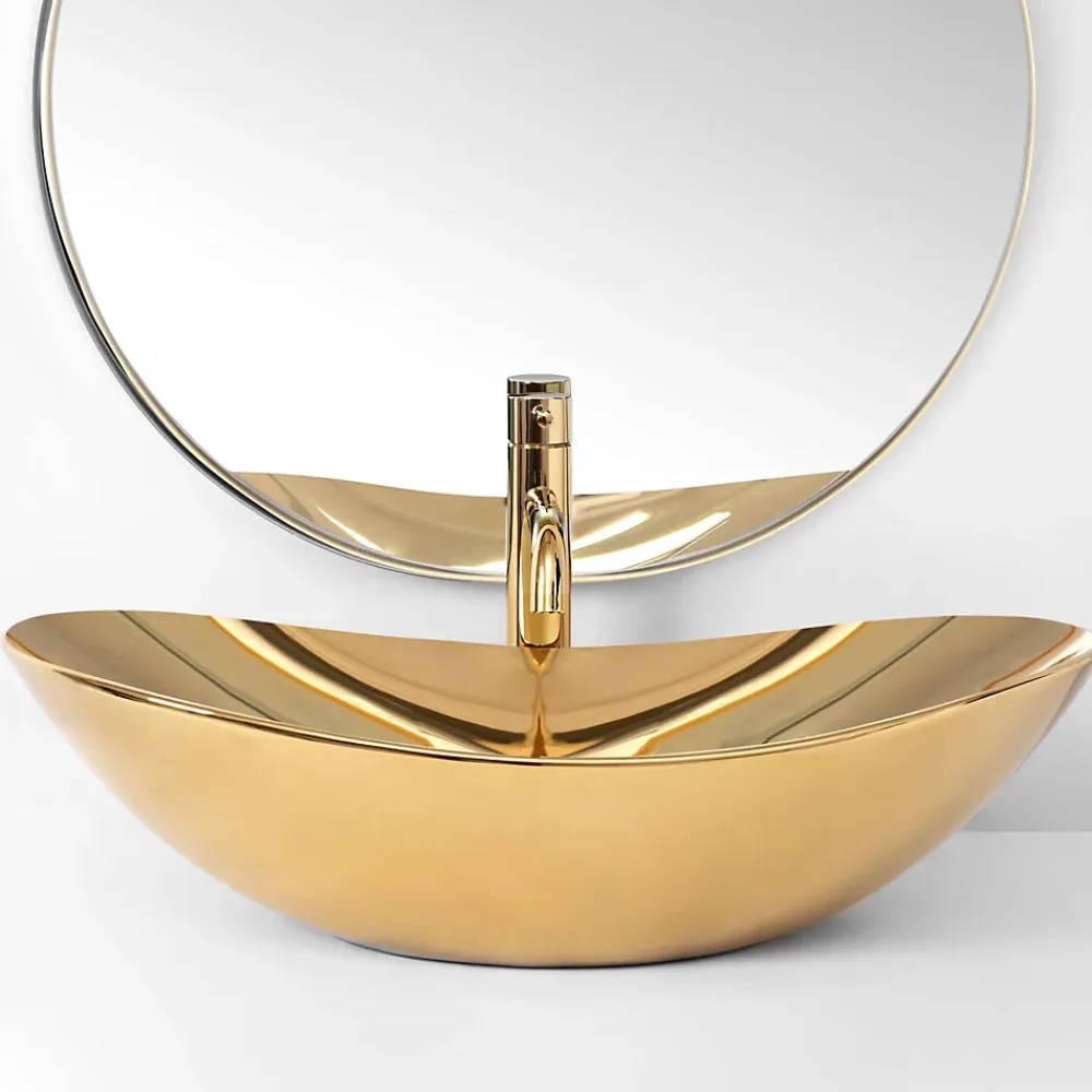 Vasque À Poser|Rea Vasque À Poser Royal Gold Oval