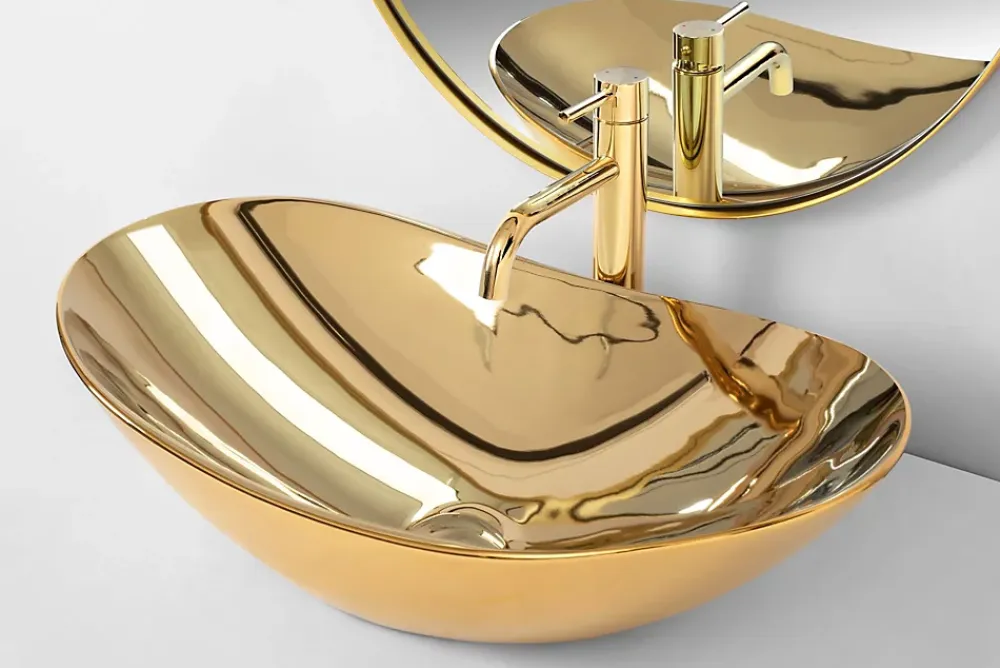 Vasque À Poser|Rea Vasque À Poser Royal Gold Oval