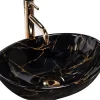 Vasque À Poser|Rea Vasque À Poser Sofia Marble Shiny Black Oval