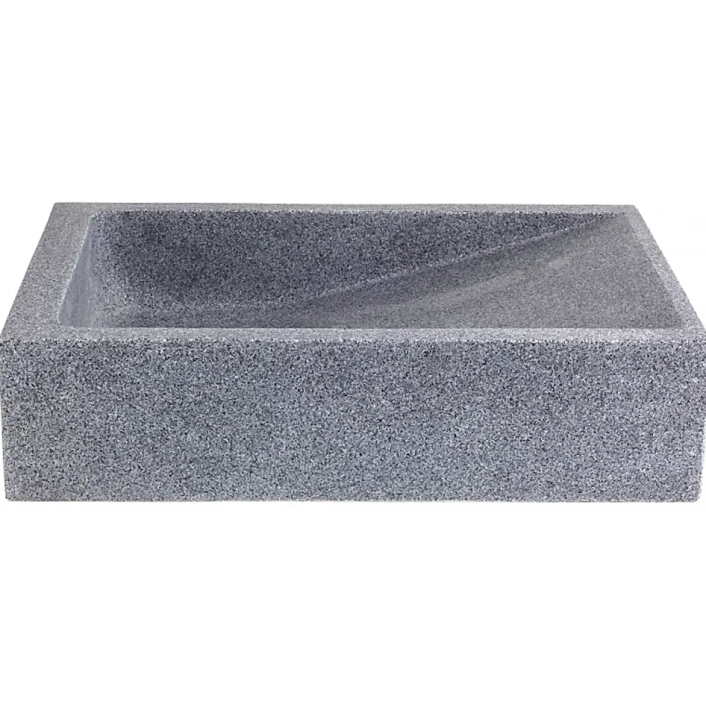 Vasque À Poser|Planète Bain Vasque à poser rectangle en pierre naturelle