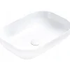 Lavabo|Silla Global Vasque à poser rectangulaire, céramique 50,4x35,2x14,5 cm Blanc