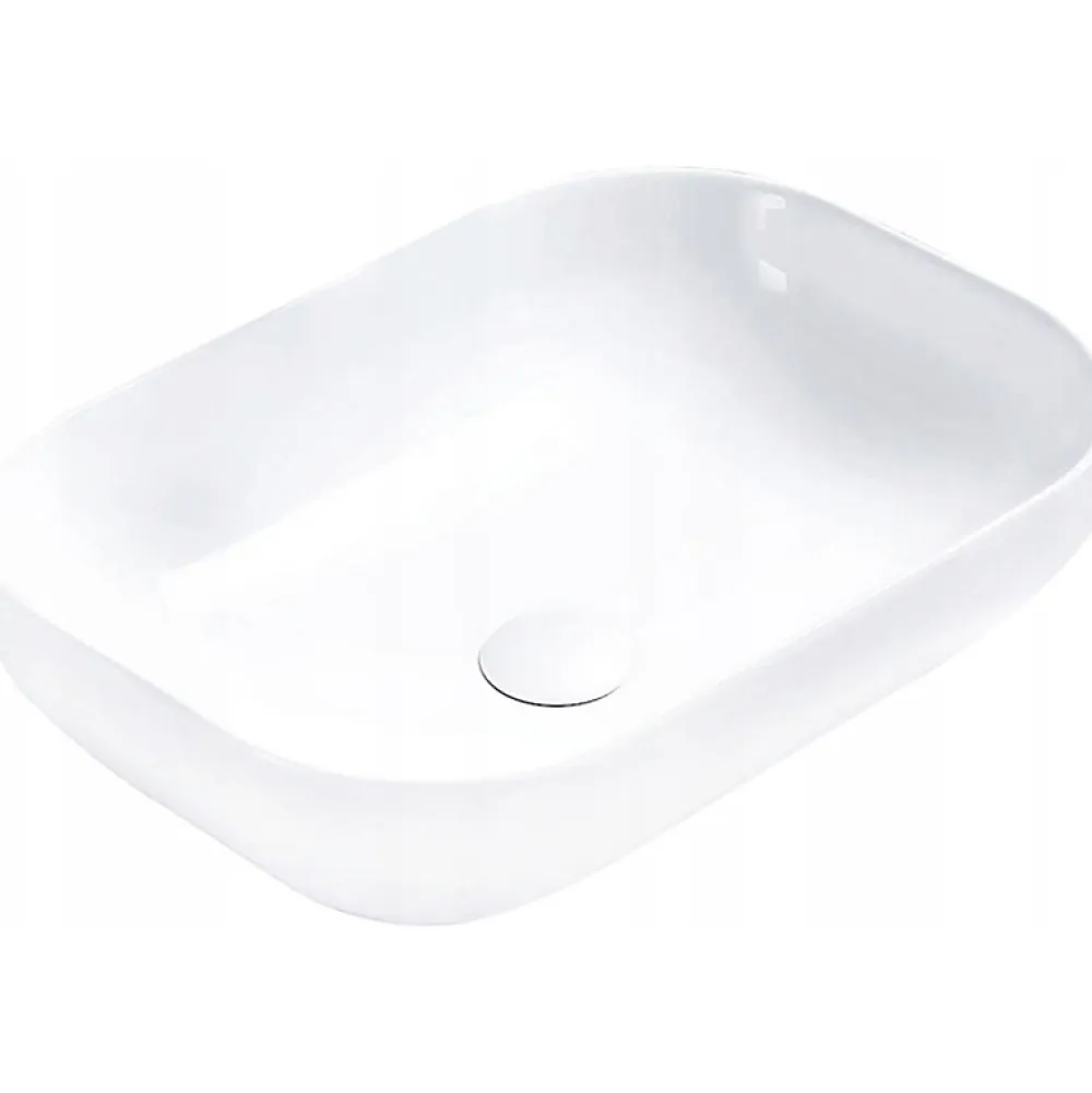 Lavabo|Silla Global Vasque à poser rectangulaire, céramique 50,4x35,2x14,5 cm Blanc