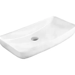 Silla Global Vasque à poser rectangulaire, céramique 60,5x39x13 cm Blanc