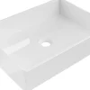 Silla Global Vasque à poser rectangulaire, céramique 51x37x11 cm Blanc