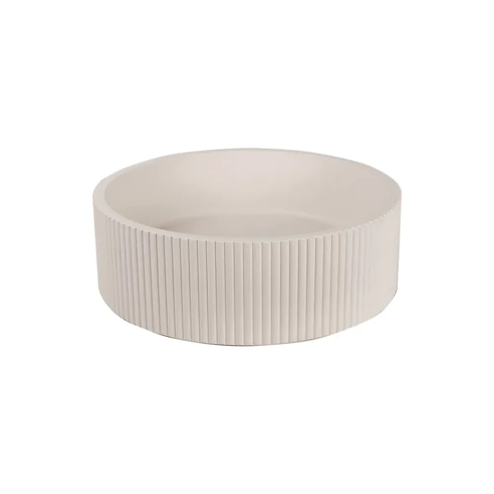 Vasque À Poser|Homesight Vasque à poser ronde béton beige Ø37 x H.12 cm Balte