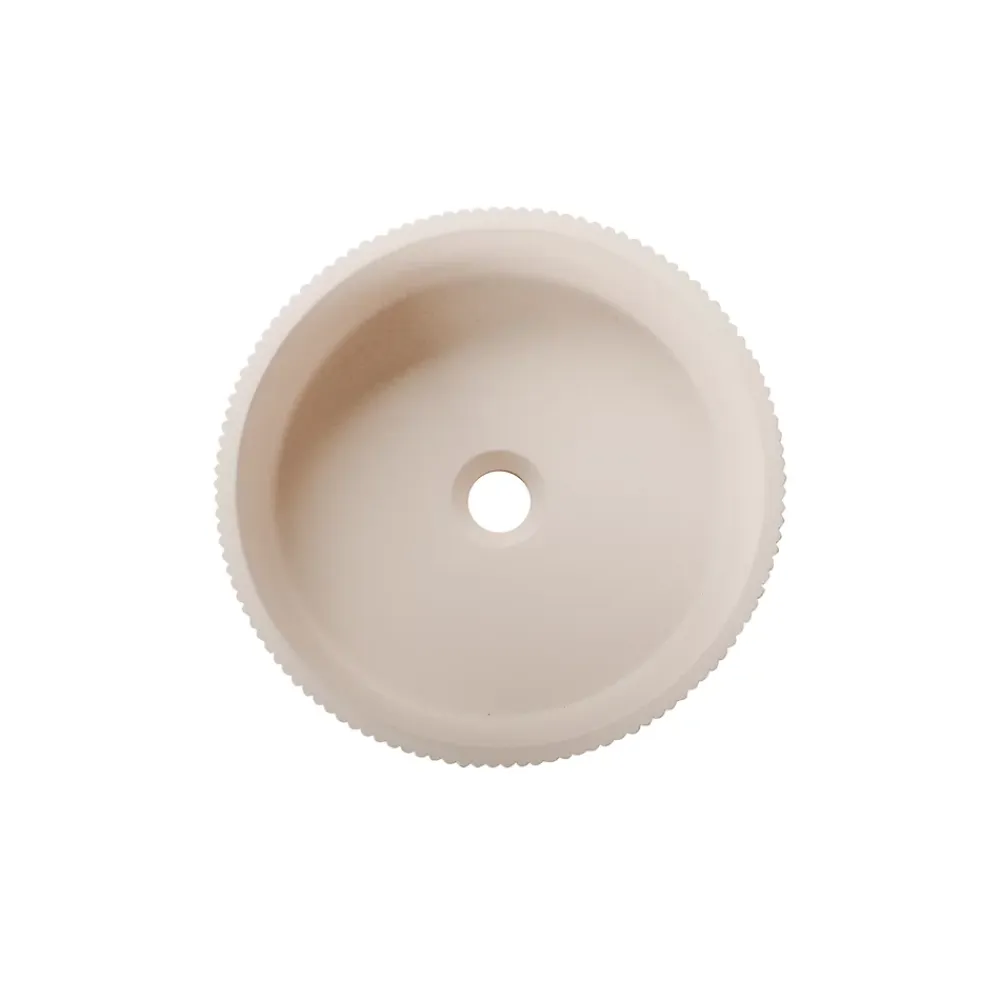 Vasque À Poser|Homesight Vasque à poser ronde béton beige Ø37 x H.12 cm Balte
