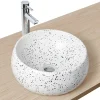 Vasque À Poser|Homesight Vasque à poser ronde coloris Terrazzo Ø40 x H.15 cm