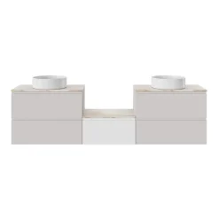 GoodHome Vasque à poser ronde céramique blanc mat Samal