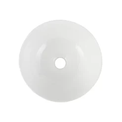 Vasque À Poser|Homesight Vasque à poser ronde céramique blanc brillant Ø30 x H.16 cm Ramy