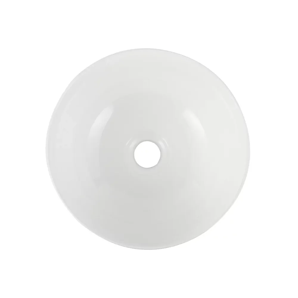 Vasque À Poser|Homesight Vasque à poser ronde céramique blanc brillant Ø30 x H.16 cm Ramy
