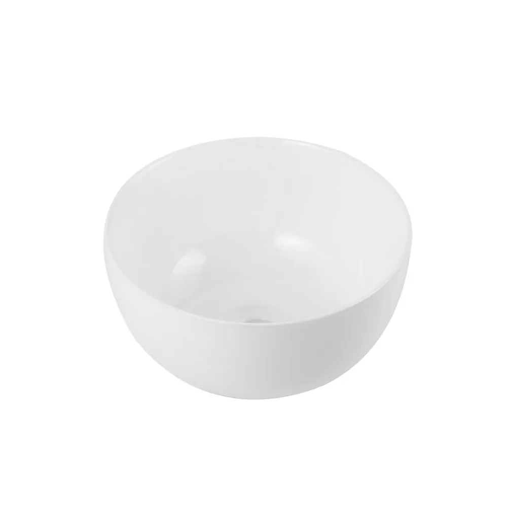 Vasque À Poser|Homesight Vasque à poser ronde céramique blanc brillant Ø30 x H.16 cm Ramy