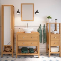 Vasque À Poser|GoodHome Vasque à poser ronde céramique blanche Nura