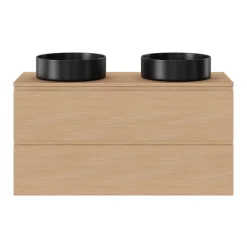 Vasque À Poser|GoodHome Vasque à poser ronde céramique noir mat Samal