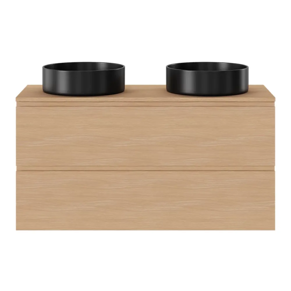 Vasque À Poser|GoodHome Vasque à poser ronde céramique noir mat Samal