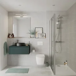 Vasque À Poser|GoodHome Vasque à poser ronde céramique noir mat Samal